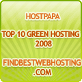 Top 10 Green Hosting 2008 Top 10 Green Hosting 2008