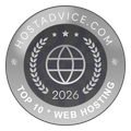 HostingAdvice.com 2026 Top 10 Web Hosting Award 