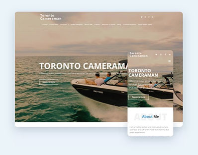 Ejemplo de camarógrafo de Toronto