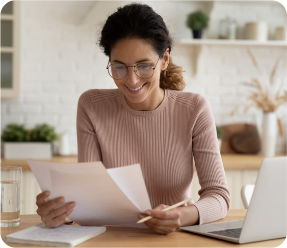 woman business owner choosing hosting plan