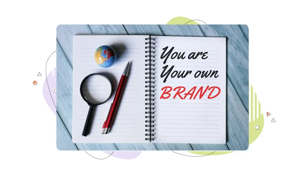 Notebook with brand advice