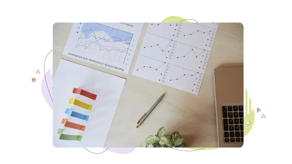 Analyzing Business Data at the Office Workplace.