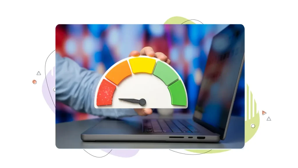 Computer gauge going up