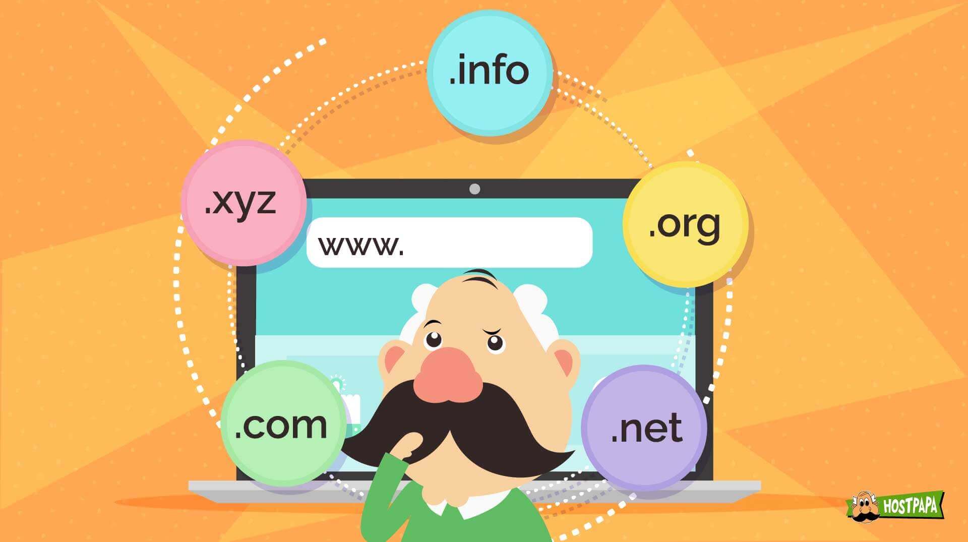 Choose the right domain name and extension