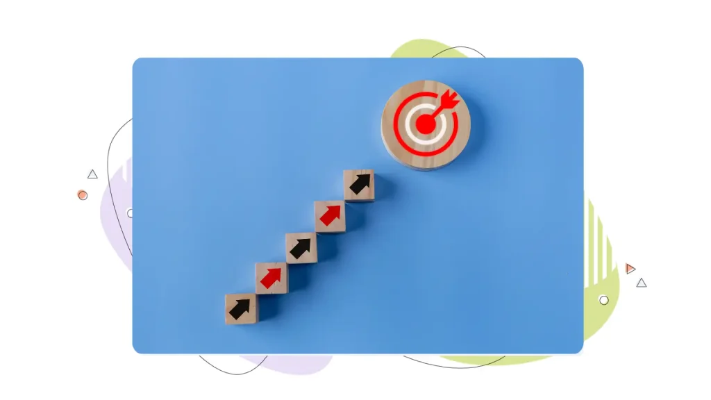 Blocks pointing upward