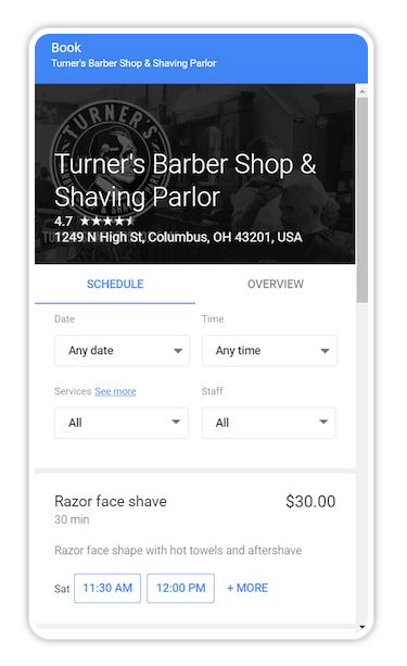 Allow your customers to book appointments in your business