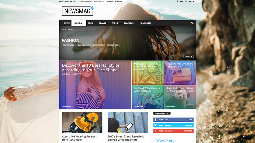 With Newsmag, you get control over every inch of your website. 