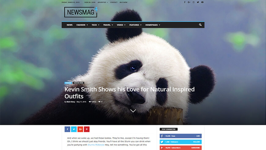 Newsmag’s free integration has a newsletter subscription plugin. 
