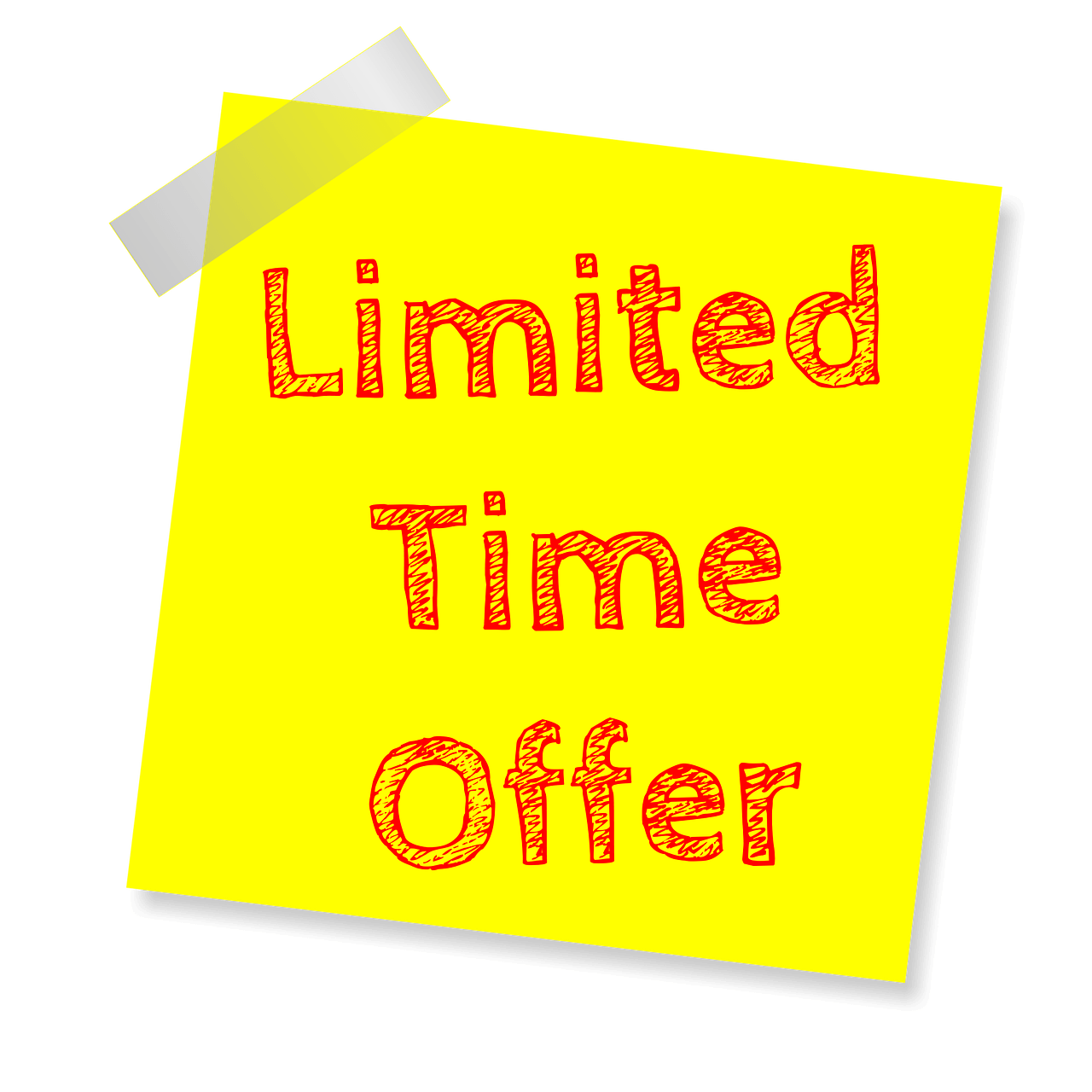 By having limited time offers, customers will buy more