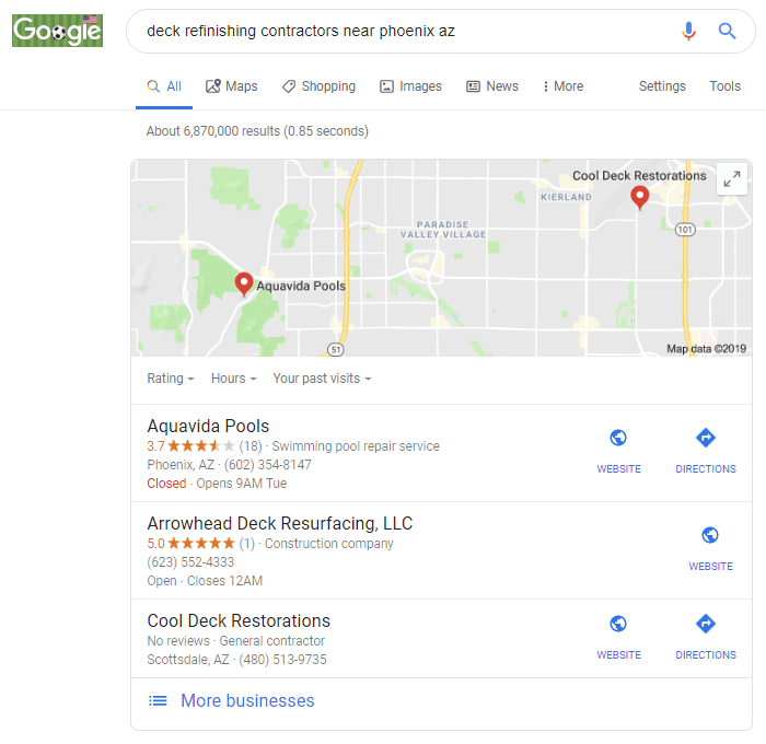 In google maps you can read google reviews from customers