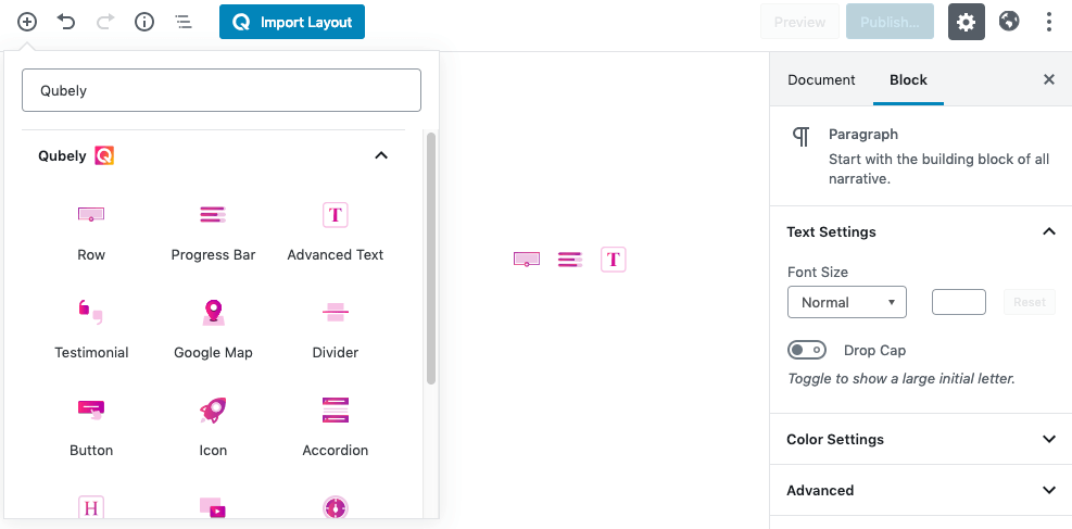 Keep reading to learn the basics on using Qubely