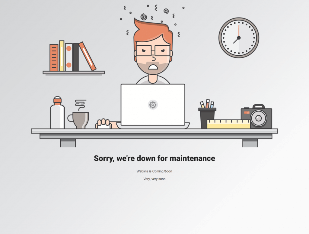 Check if your site is down under maintenance