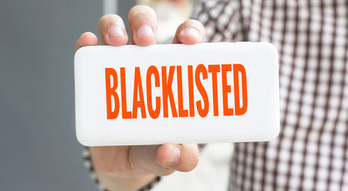 Make sure you are not in google's blacklist