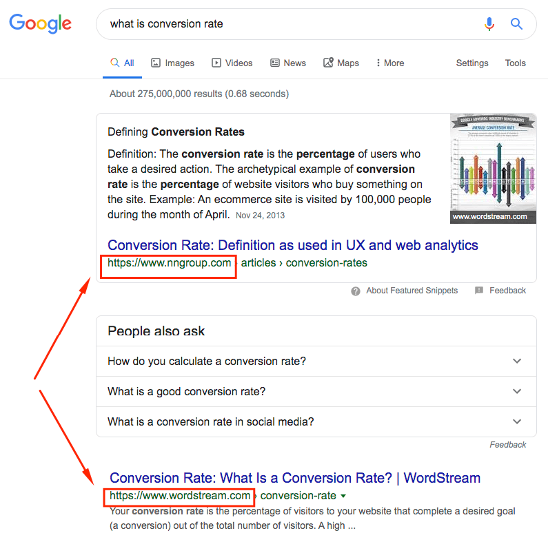 Example of Featured Snippet