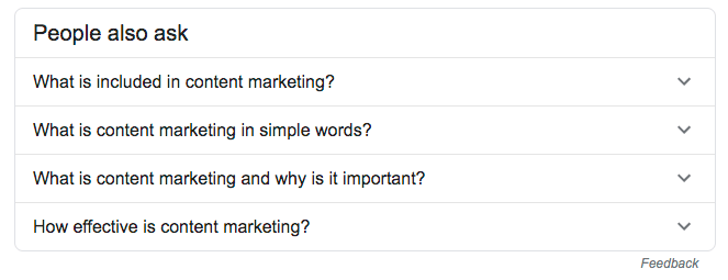 Find more opportunities with the People Also Ask box