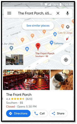 Appear on Google maps