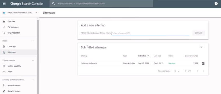 Create your sitemap and submit it to google search console