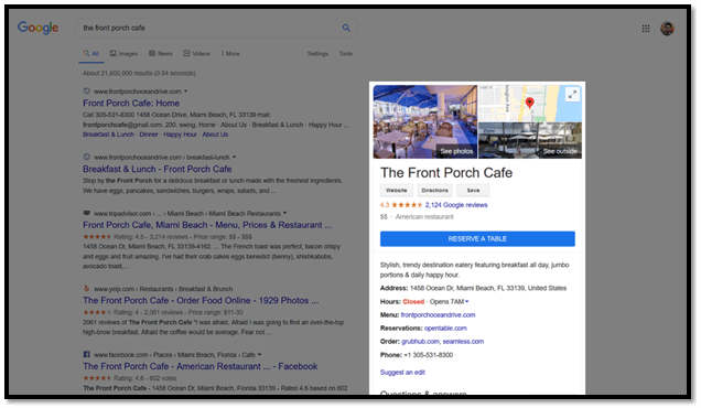 This is a Google My Business listing.