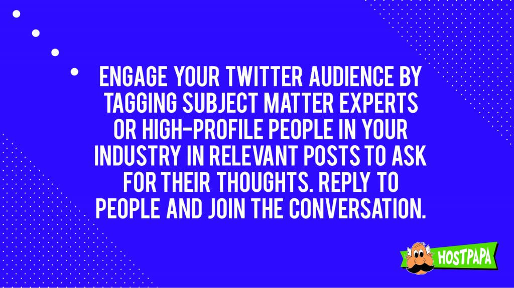 Engage your Twitter audience by tagging subject matter experts