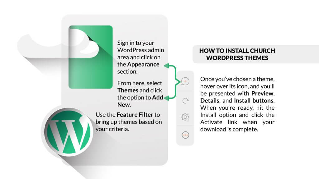 Learn how to install your church WordPress theme