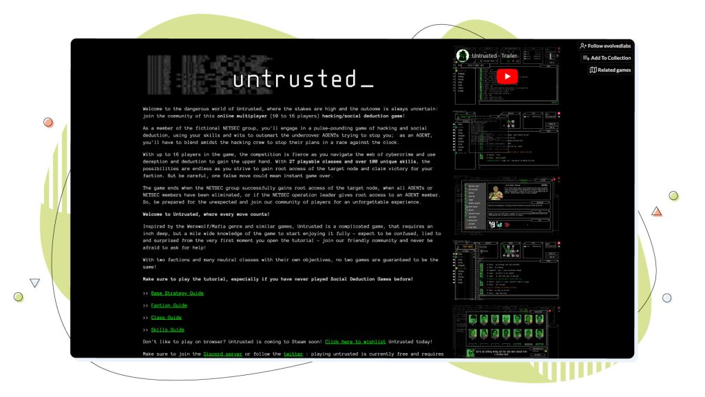 Free social deduction hacking game Untrusted enters Early Access