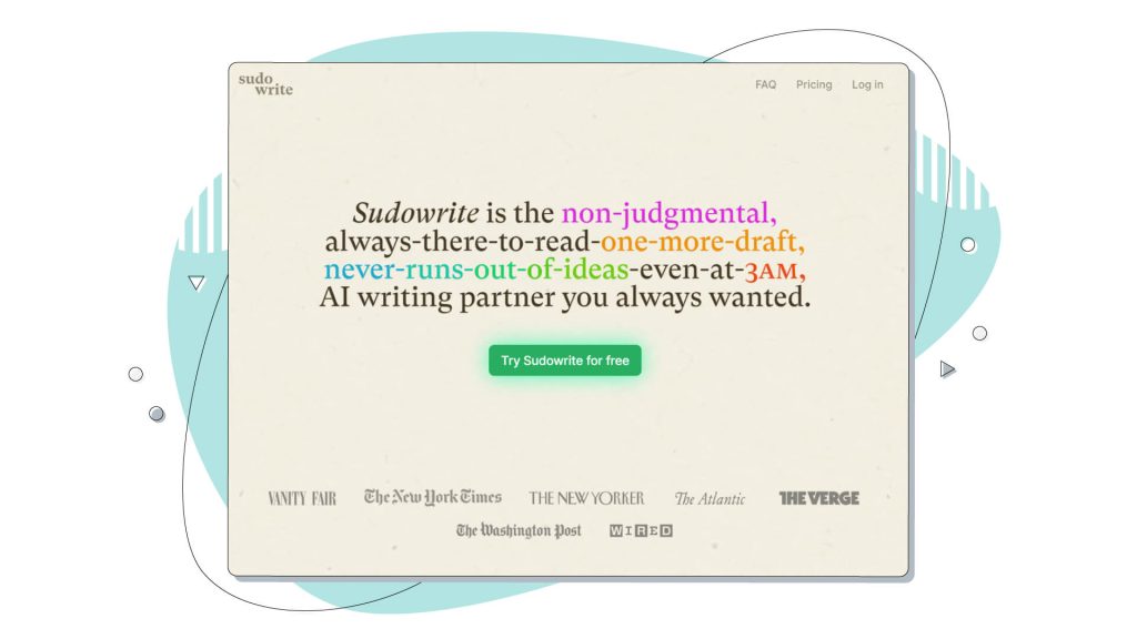 AI tools for writing like Sudowrite
