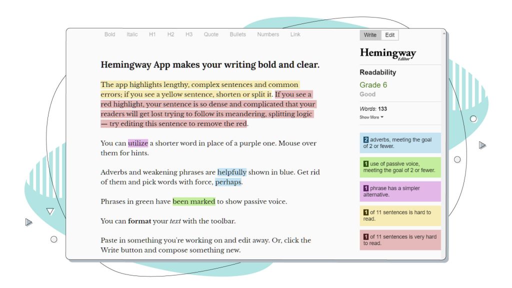 Hemingway Editor and other free AI tools