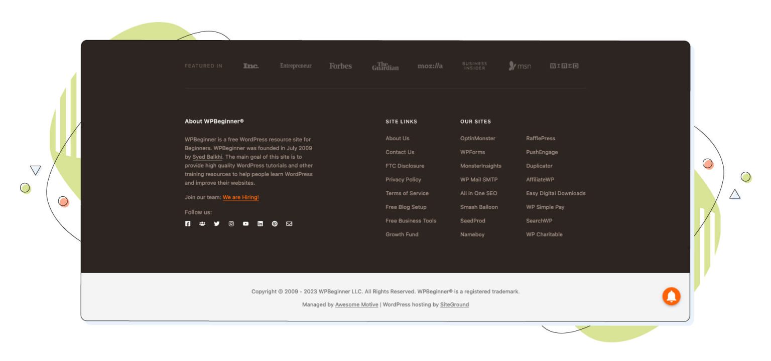 Website Footer Design: Best Practices, & Examples | HostPapa