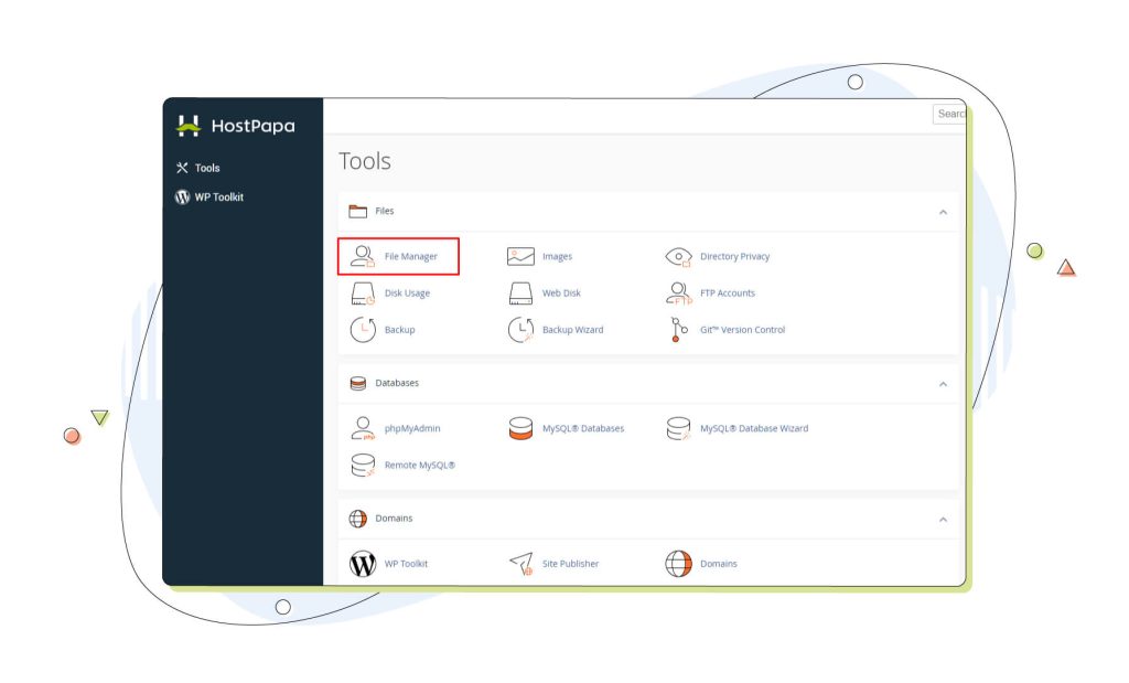 HostPapa cPanel screen