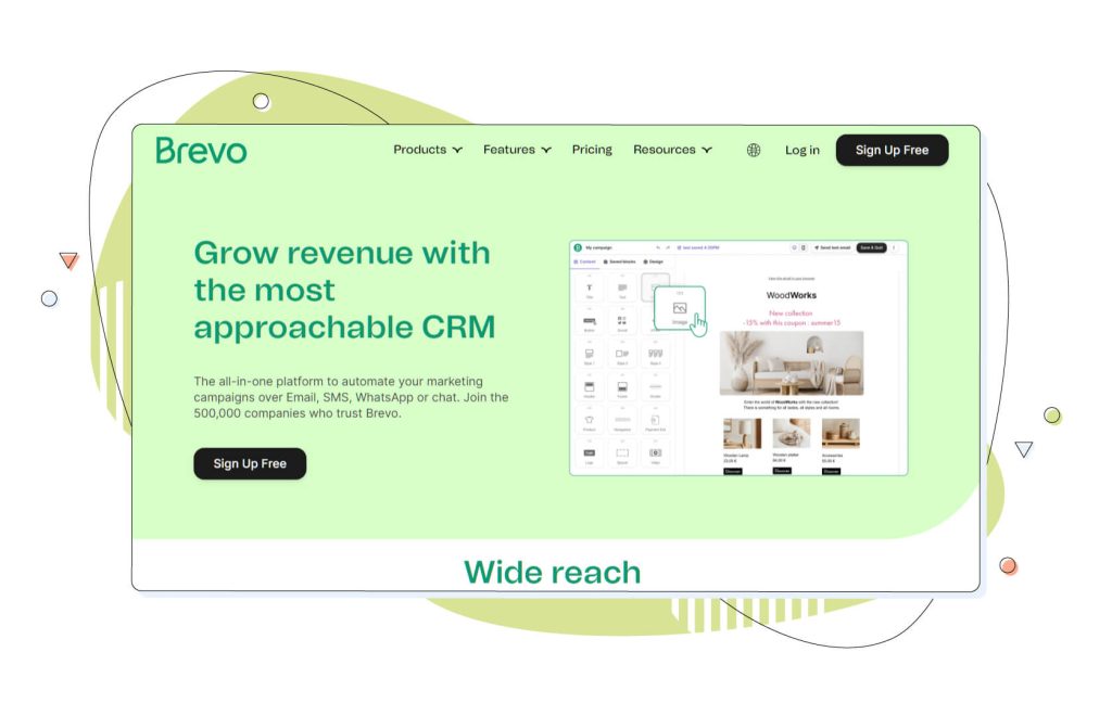 Brevo CRM website 