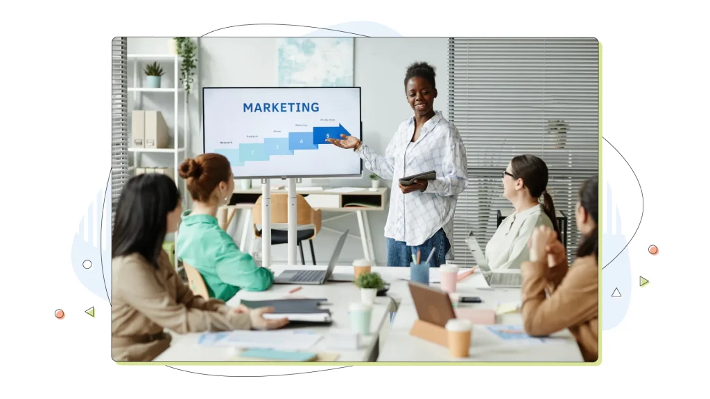 Businesswomen having a presentation