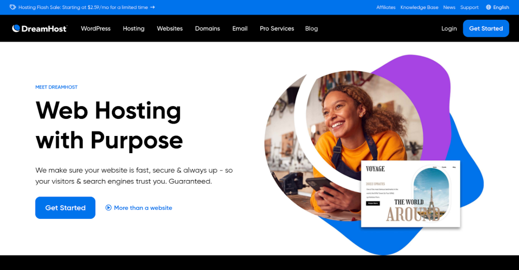 DreamHost Homepage