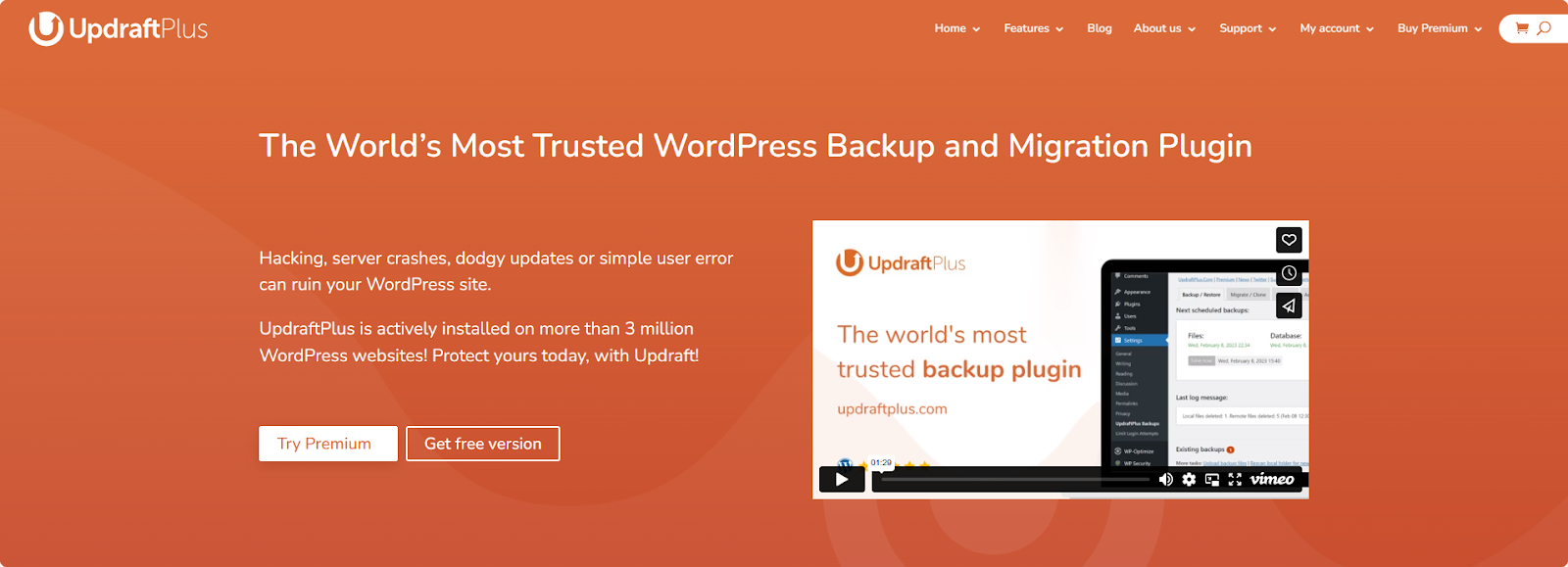 UpdraftPlus homepage