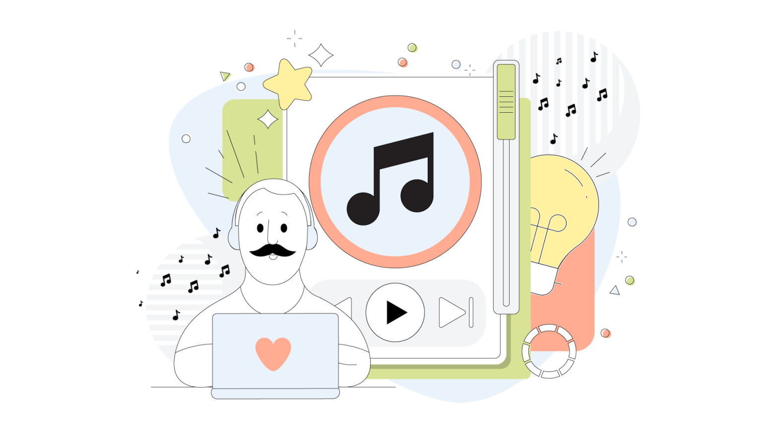 Music website design ideas