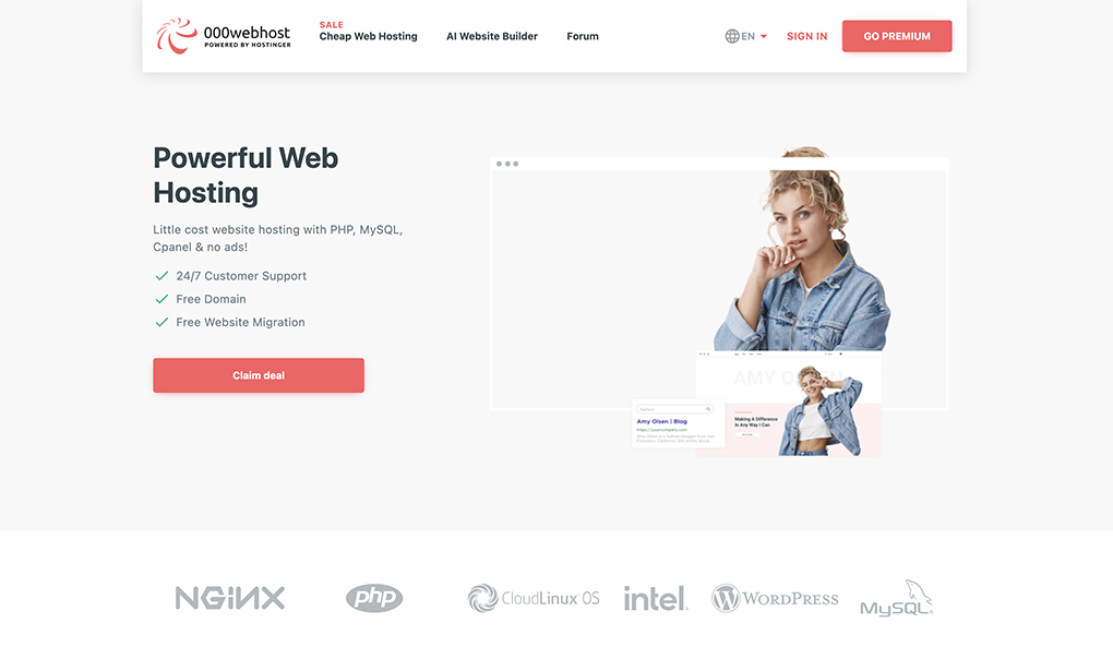 000Webhost homepage