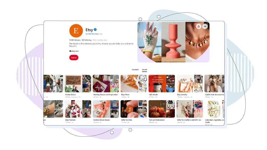 Pinterest of Etsy.