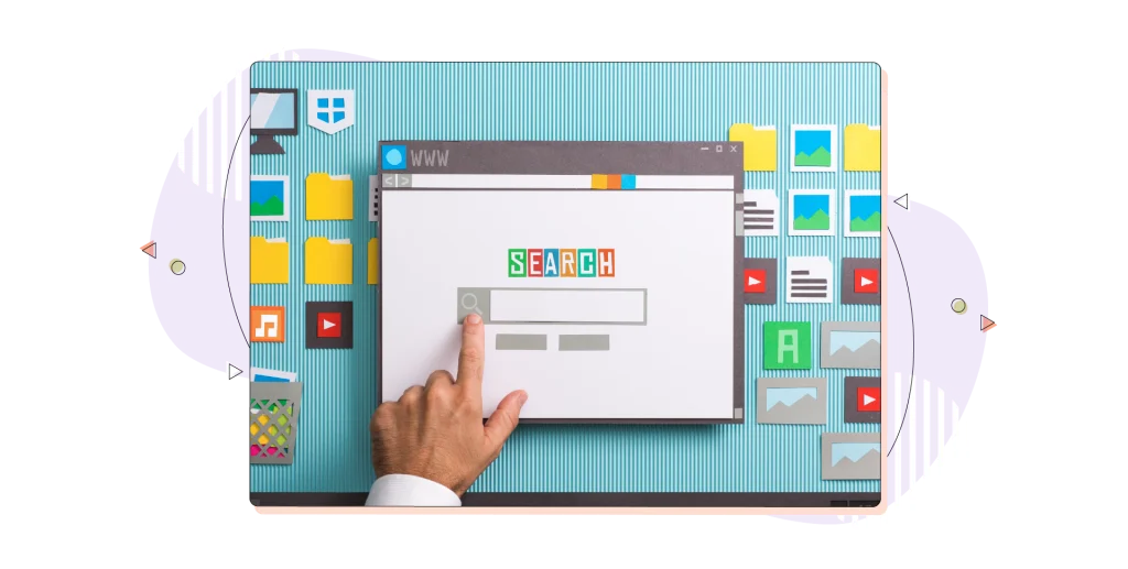 Search engine window.