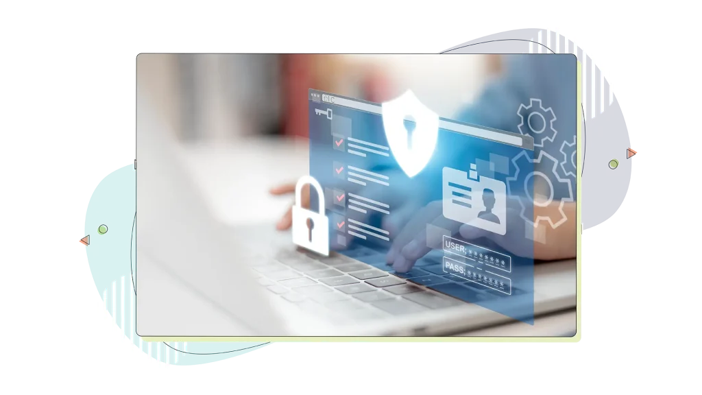 Pop-up image showing domain registration security features.