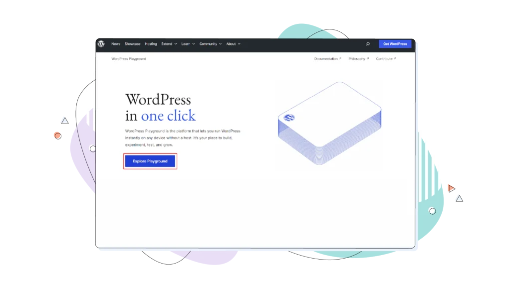 WordPress Playground website.