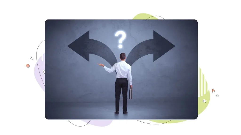 Person making a decision