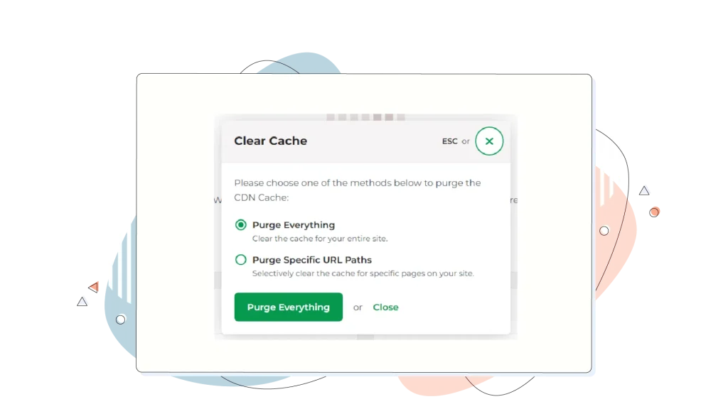 clear cache option on HostPapa's Managed WordPress plans.