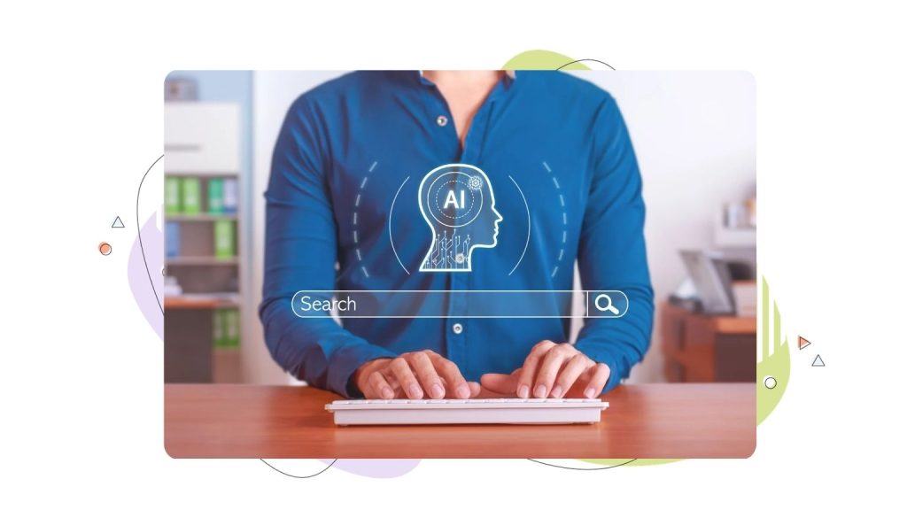 A person using an AI search to find duplicate content on their website.