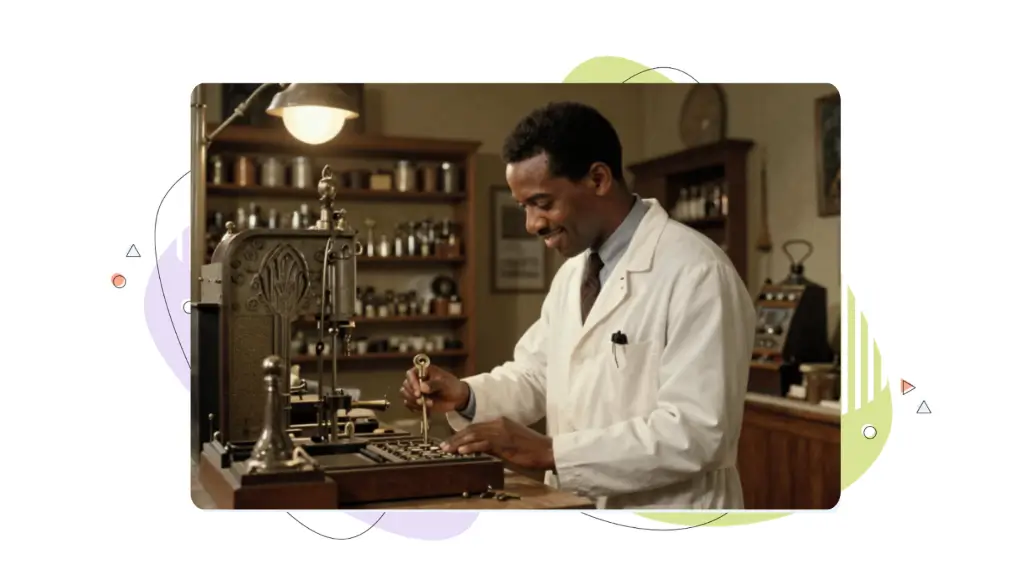 Keyword Research & Selection for 2026: Scientist crafting a new key in a workshop full of keys.