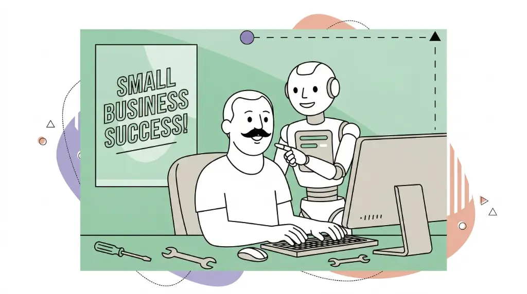 A man working on responsive website design using his desktop computer.