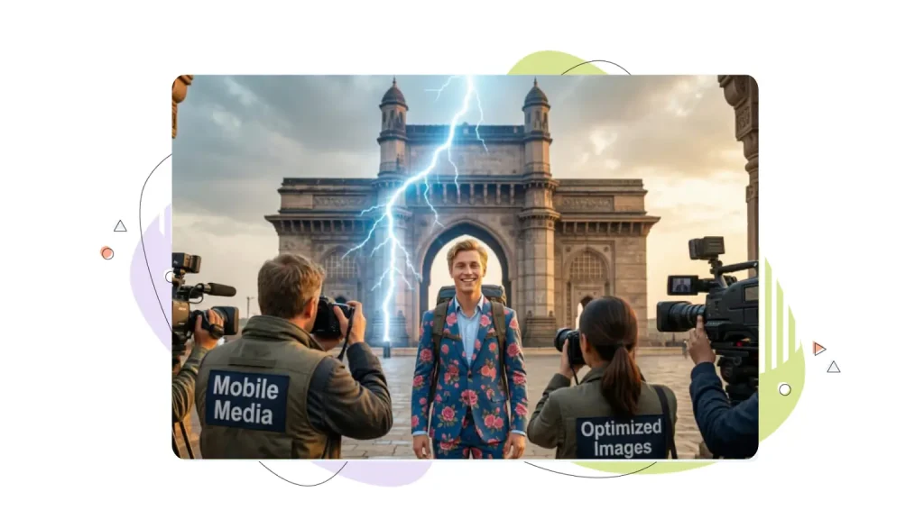 A young man surrounded by journalists and news cameras, highlighting the impact of responsive media coverage.