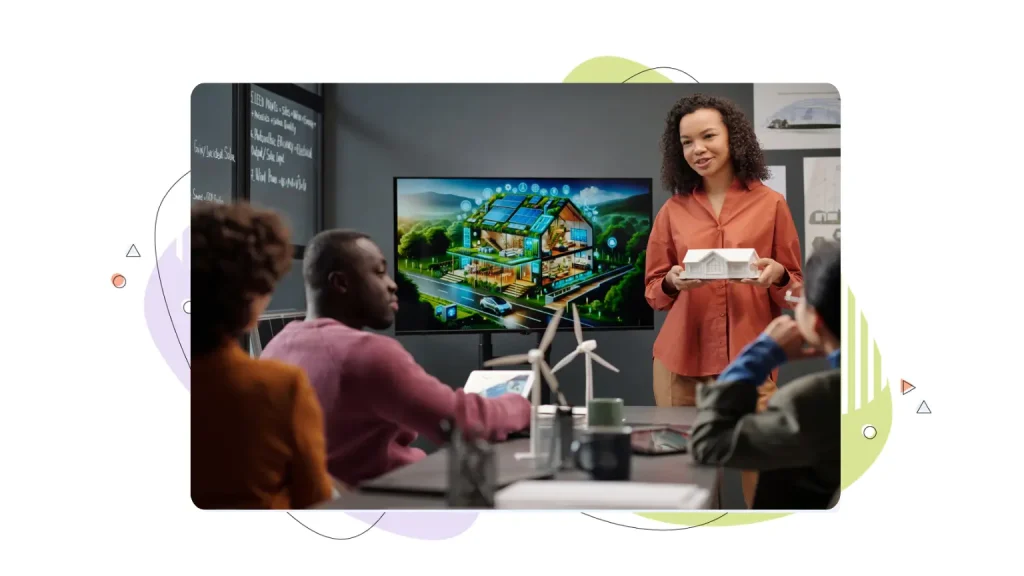 Person holding a presentation