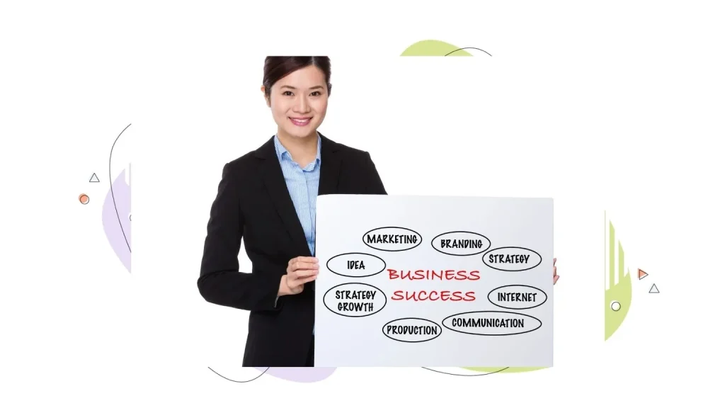 Entrepreneur coming up with a plan for business success.
