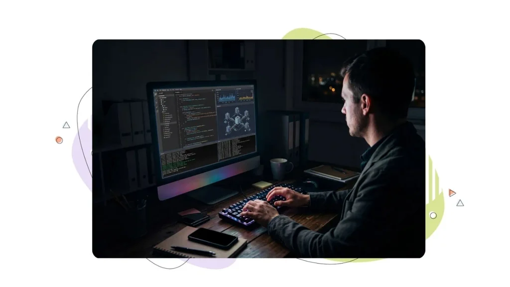 A technician tuning their site which runs on NVMe VPS Hosting from HostPapa