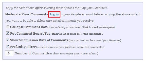 How to add comments on your site