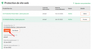 Comment l’historique des versions de sauvegarde de site automatisée de HostPapa fonctionne 3